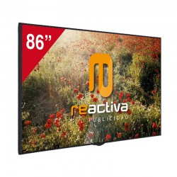 Monitor profesional de 86" Reactiva Formato Gigante, UHD 4K 400 cd/m² 16/7
