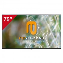 Monitor professional de 75" Reactiva Gran Format, UHD 4K 400 cd/m² 16h/7d