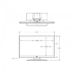 Monitor táctil de 27" sobremesa, atril o pared