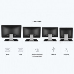 Monitor tàctil de 27" sobretaula, faristol o paret