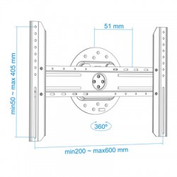 Soporte de Pared Rotativo para Monitores