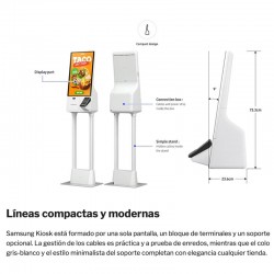 Totem tàctil de 24" + Impressora de Tickets amb gestió de torns + PC Windows Celeron