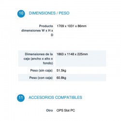 Pantalla interactiva de 75" amb Google EDLA (Ranura Slot mini PC)