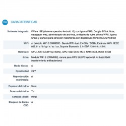 Pantalla interactiva de 75" amb Google EDLA (Ranura Slot mini PC)