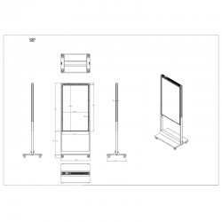 Totem Publicitari d'Alta Brillantor 55″ per Aparadors