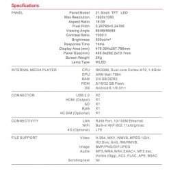 Punt d'informació model Cobra – Senyalització digital Android