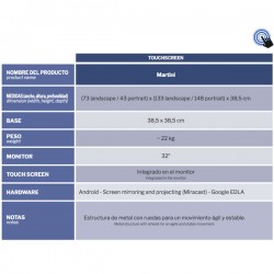 Kiosco Interactivo modelo Marte con cámara incorporada