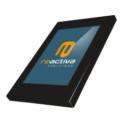 carcasa para tablet modelo universal metálico en negro