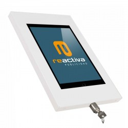 soporte universal para tablet de pared en color blanco